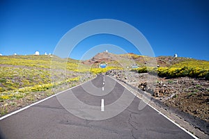 Landscape of observatories at La Palma