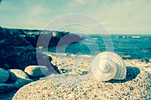 Landscape of ocean Bretagne France