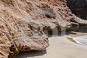 Landscape of ocean coast on the island