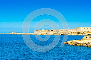 Landscape with old Fort Rinella, Kalkara, Malta