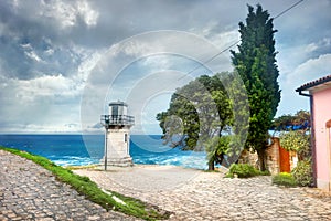 Old lighthouse in Rovinj. Istria, Croatia photo