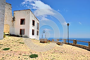 Landscape with old monastery in Spain