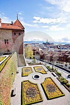 Landscape of old town at Lausanne, Switzerland 2