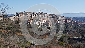 Landscape of the italian common Orte