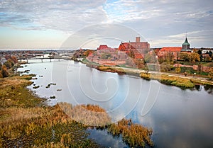 Landscape over Mabork castle