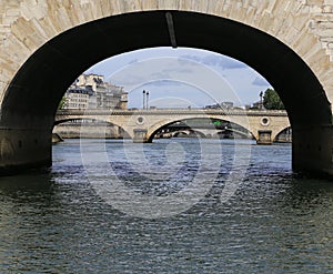 The landscape over senie river,paris