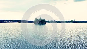 Landscape over the water