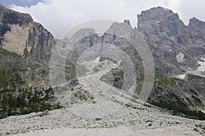 Landscape of Pale di San Martino, Trentino - Dolomites, Italy.