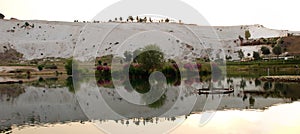 Landscape of Pamukkale, Turkey,