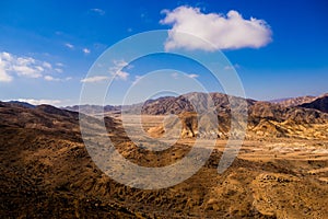 Landscape in Pan de Azucar National Park in Atacama Desert in Chile, photo