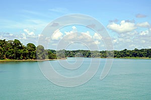 Landscape of the Panama Canal.