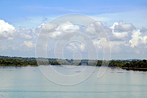 Landscape of the Panama Canal.