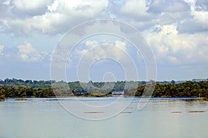 Landscape of the Panama Canal.