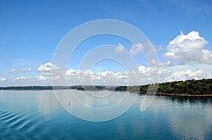 Landscape of the Panama Canal.