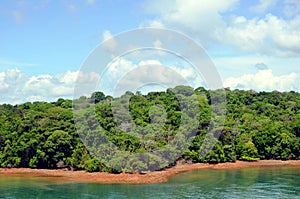 Landscape of the Panama Canal.