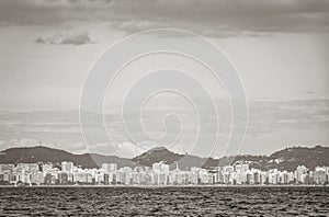Landscape panorama cityscape coastline mountains NiterÃ³i Rio de Janeiro Brazil