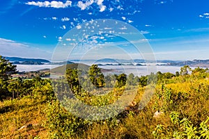 Landscape panorama Kalaw Shan state Myanmar