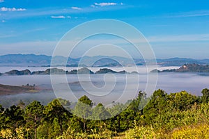 Landscape panorama Kalaw Shan state Myanmar