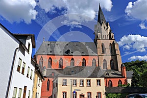 Liebfrauenkirche, Church of Our Lady in Evening Light, Oberwesel, UNESCO World Heritage Site, Rhineland Palatinate, Germany