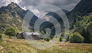 Landscape Panoramic View of Vall d`Incles