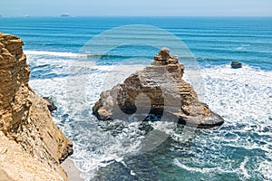 Landscape of the Paracas National Reserve in Peru