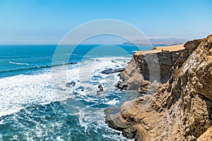 Landscape of the Paracas National Reserve in Peru