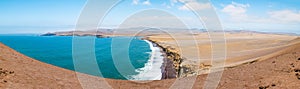 Landscape of the Paracas National Reserve in Peru