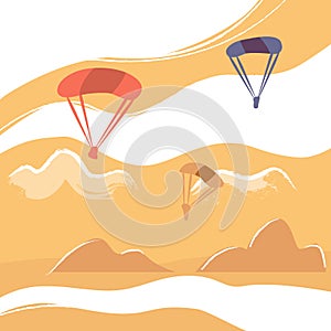 Landscape with Parachutists