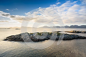 Landscape of paradise island, Norway