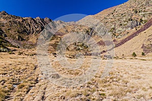 Landscape of Parc Natural Comunal de les Valls del Comapedrosa national park in Andor