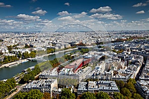 The landscape of Paris city