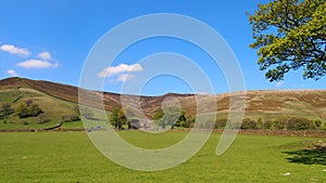 Landscape in the Peak District National Park near Edale, Northern England