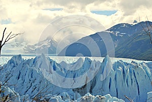 Landscape of Perito Moreno`s Glacier photo