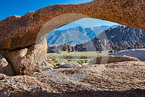 Landscape photo of the beautiful and rugged Alabama Hills, California, USA.