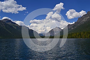 Landscape photo of lake and hill