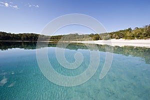 Landscape photo of lake mckenzie 2