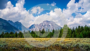 Landscape Photo Mount Moran in the Teton Range