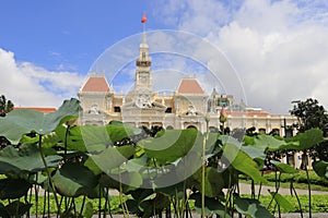 Landscape photo: park in downtown Ho Chi Minh City Vietnam