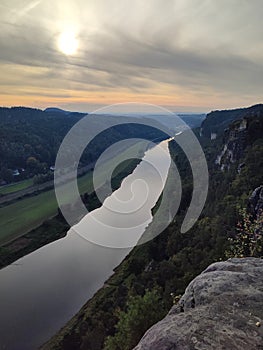 Landscape photo of Saxon Switzerland in Dresden Germany