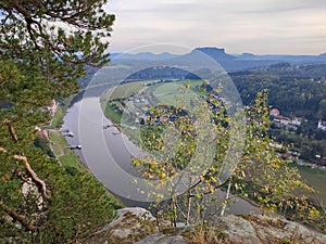 Landscape photo of Saxon Switzerland in Dresden Germany