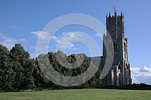 Landscape photo of St Mary and All Saints Church in Fotheringhay, Northamptonshire