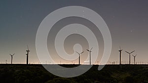 Landscape photo taken at a patagonian night