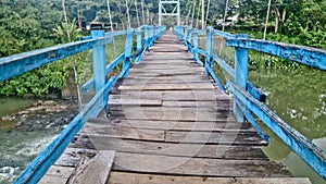 Landscape photo, Temam Waterfall, beautiful waterfall in Lubuk Linggau, South Sumatera province, Indonesia photo