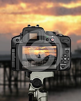 Landscape Photographer Sunset Camera