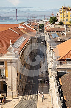 Landscape photography with city seen from above in Lisboa