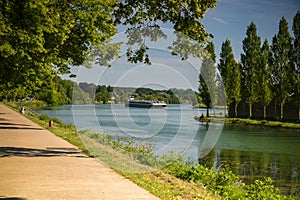 Landscape photography of the town of Melun photo