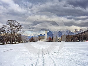 Landscape of Pian Delle Betulle plain in Valsassina