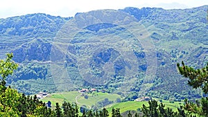 landscape of Picos de Europa, Principality of Asturias, Asturias and Autonomous community of Castilla y León