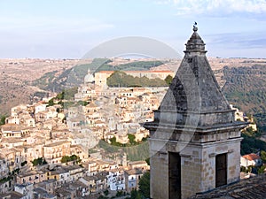 Landscape for picturesque village of Ragusa