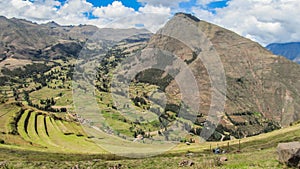 Landscape of Pisaq, in the Sacred Valley of the Incas